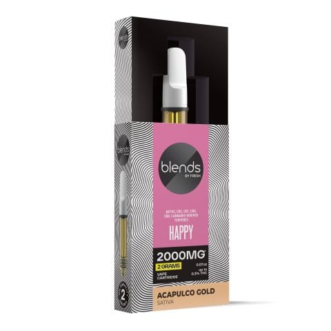 Happy Blend - 2000mg Vape Cart - Sativa - 2ml - Blends by Fresh - Thumbnail 2