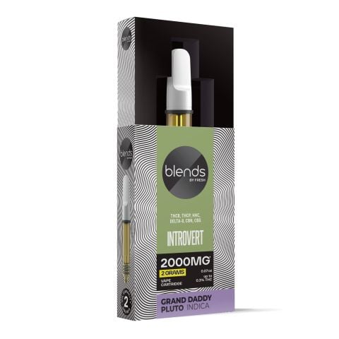 Introvert Blend - 2000mg Vape Cart - Indica - 2ml - Blends by Fresh - Thumbnail 2