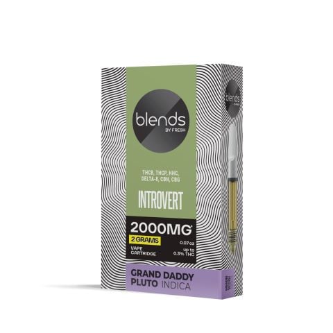 Introvert Blend - 2000mg Vape Cart - Indica - 2ml - Blends by Fresh - Thumbnail 3