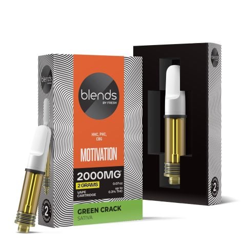 Motivation Blend - 2000mg Vape Cart - Sativa - 2ml - Blends by Fresh - Thumbnail 1