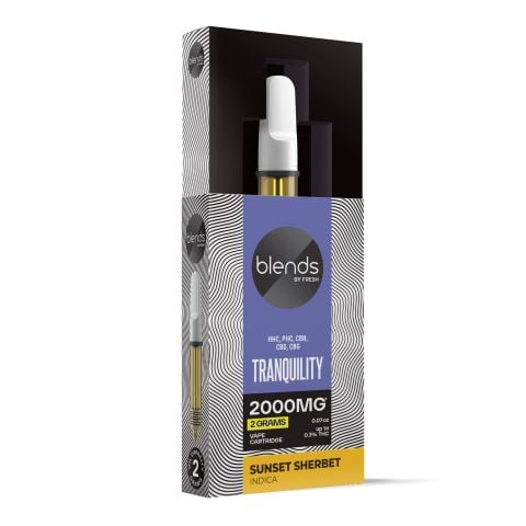 Tranquility Blend - 2000mg Vape Cart - Indica - 2ml - Blends by Fresh - Thumbnail 2