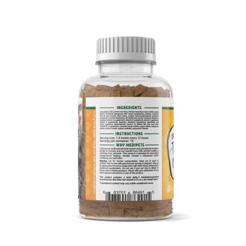 CBD Cat Treats - Tartar Control - 200mg - MediPets - Thumbnail 3