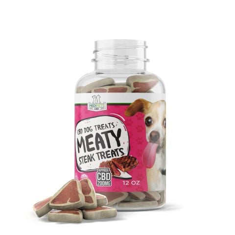 CBD Dog Treats - Meaty Steak Treats - 200mg - MediPets - Thumbnail 1