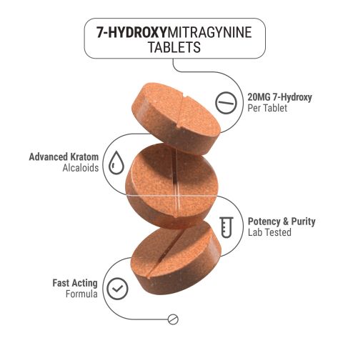 15mg 7-Hydroxy Tablets - Mango - Chill Extreme - Thumbnail 3