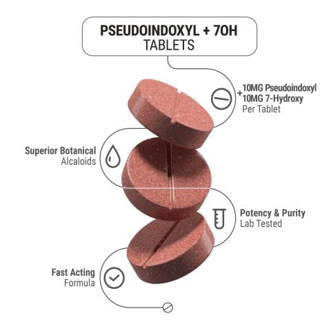 20mg 7-Hydroxy, Pseudoindoxyl Tablets - Strawberry - 3ct - 7Dose - Thumbnail 4