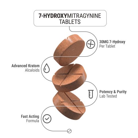 30mg 7-Hydroxy Tablets - Mango - Chill Extreme - Thumbnail 2