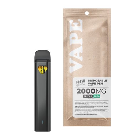 2000mg THCA, D8 Vape Pen - Blue Dream - Hybrid - 2ml - Fresh - Thumbnail 1