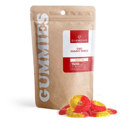 100mg CBD Isolate Gummy Rings - Diamond CBD - Thumbnail 1
