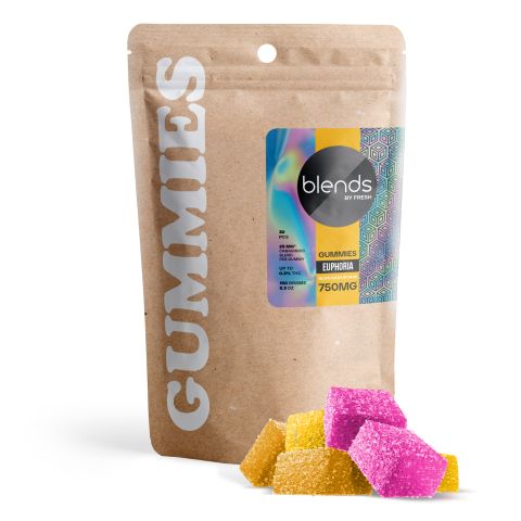 Euphoria Blend - 25mg Gummies - HHC, D9, D8, PHC, CBD, CBG - Blends by Fresh - Thumbnail 1