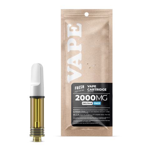 2000mg THCP, D8 Vape Cart - Strawberry Amnesia - Sativa - 2ml - Fresh - Thumbnail 1