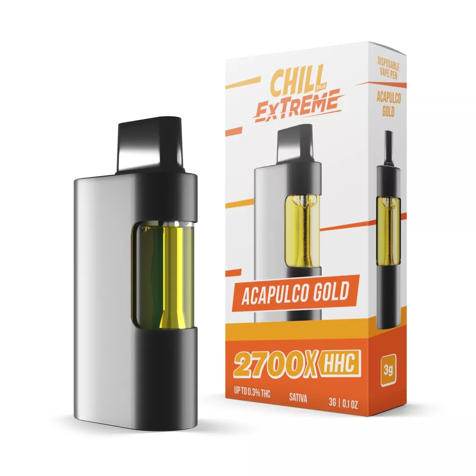 2700mg HHC Vape Pen - Acapulco Gold - Sativa - 3ml