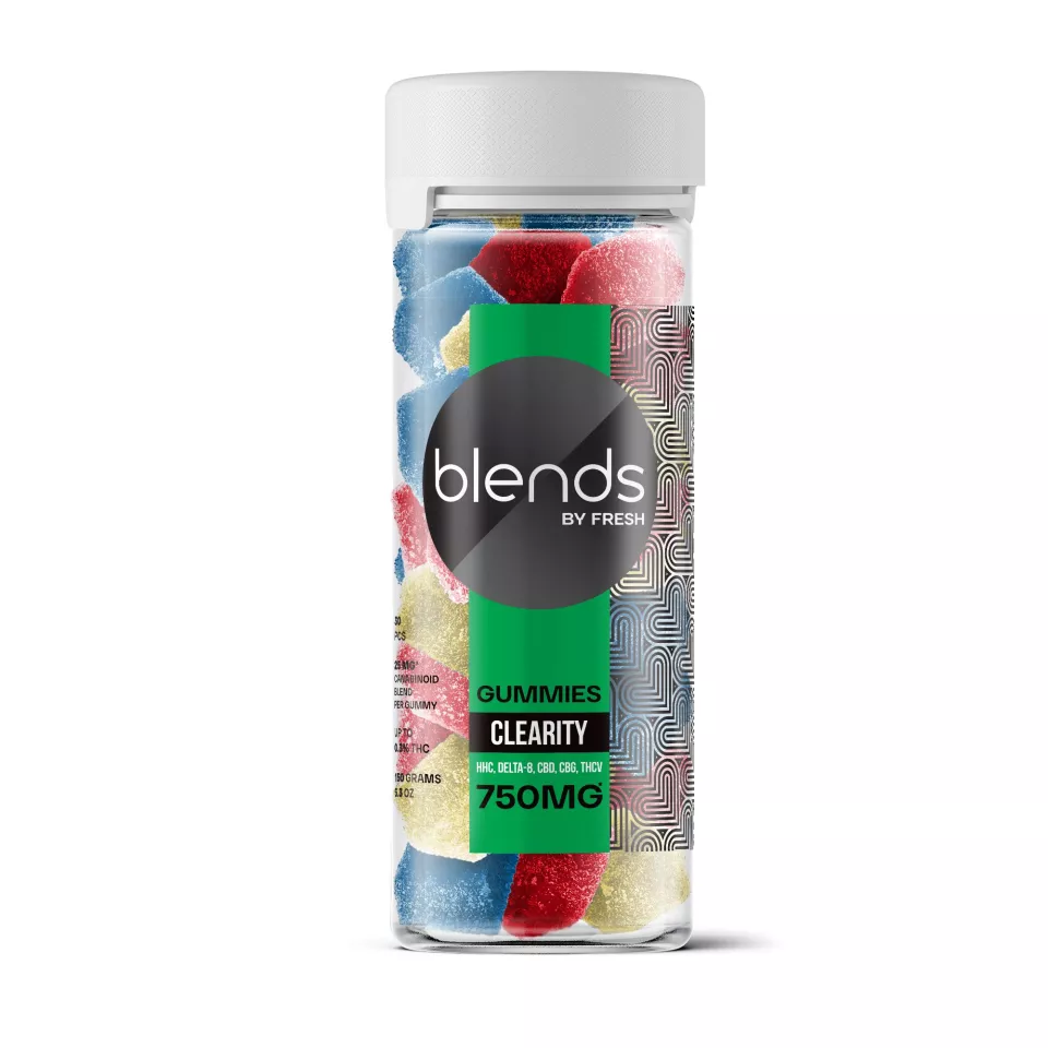 Clearity Blend - 25mg Gummies - HHC, D8, CBD, CBG, THCV