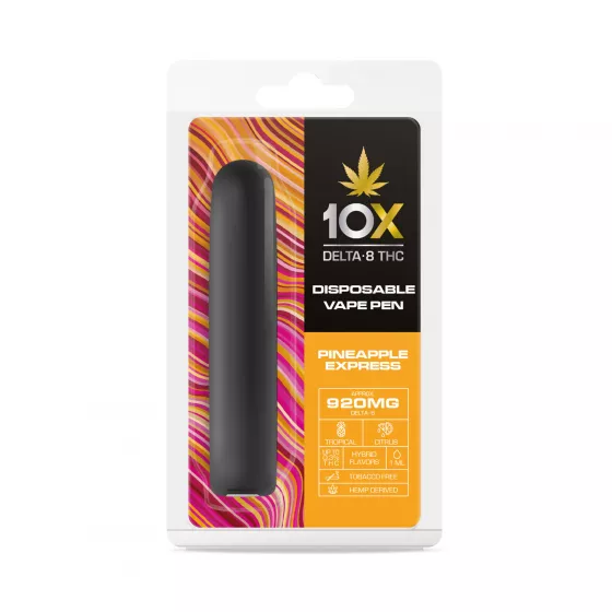 10X Delta-8 THC Disposable Vape Pen - Pineapple Express - 920MG | CBD ...